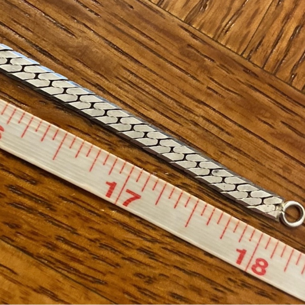 Sterling Silver Solid Serpentine Chain - image 7